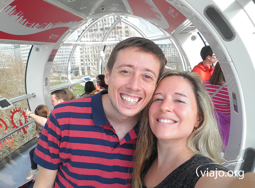 Disfrutando desde el London Eye