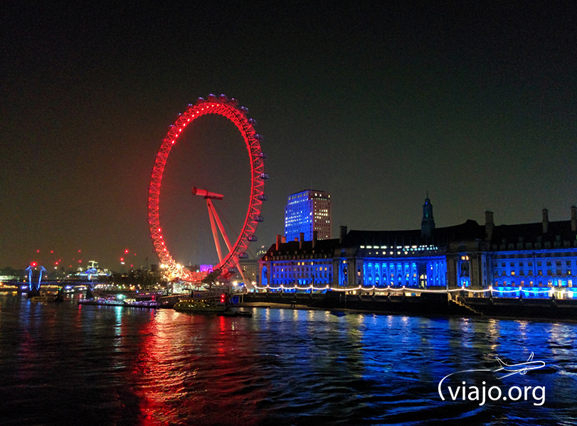 El London Eye de noche
