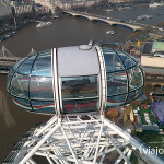 Vista de cabina de cristal del London Eye