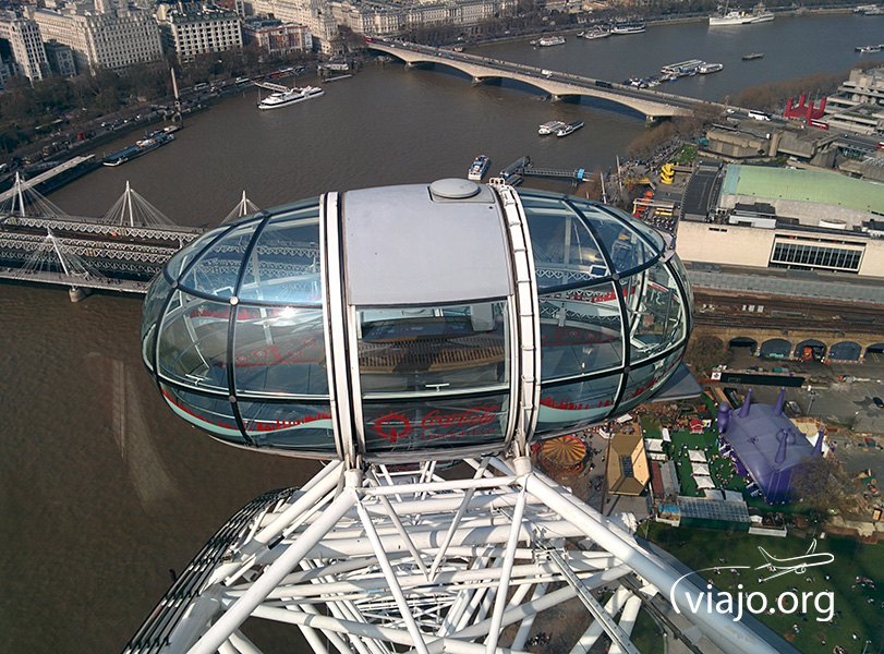 Vista de cabina de cristal del London Eye