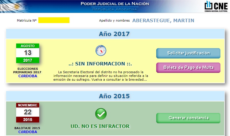 ¿Qué hacer cuando no podés votar por viaje? - Infractor