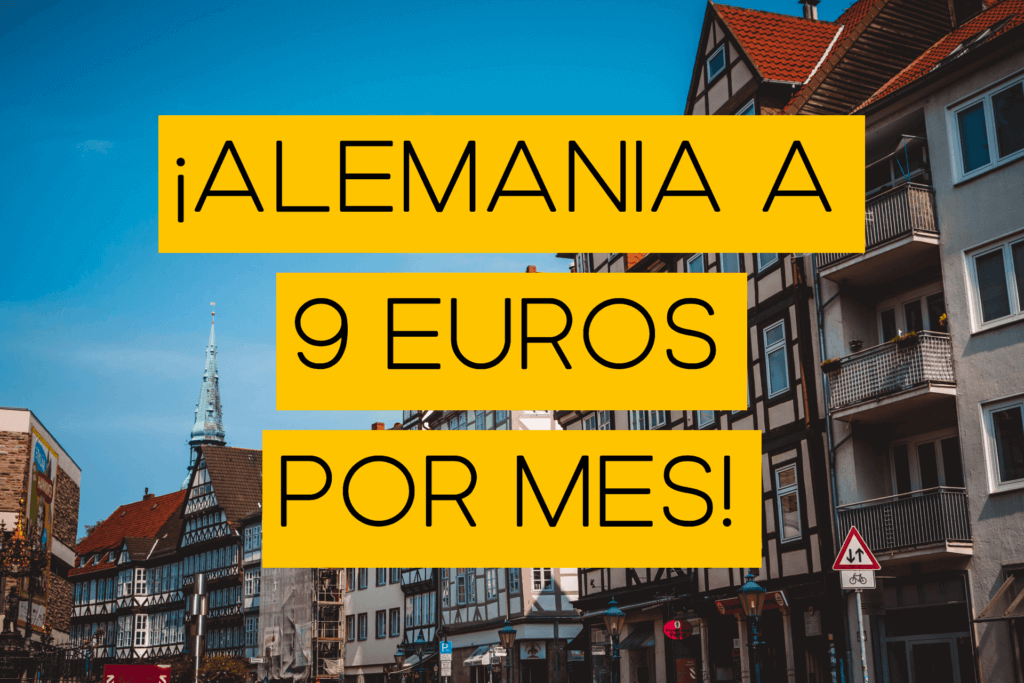 Alemania, transporte público a solo 9 euros por mes (turistas y residentes)